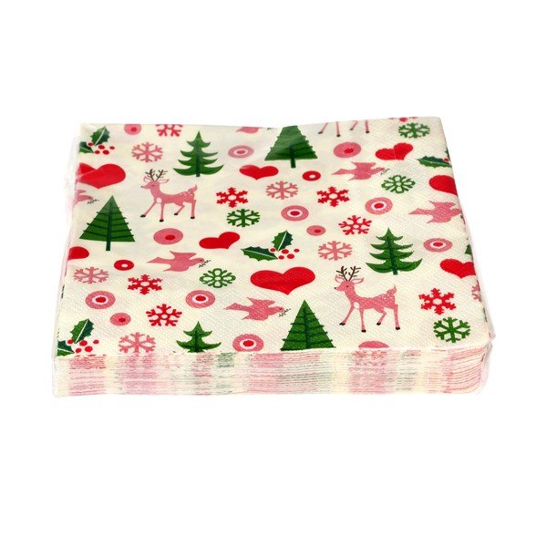 Serwetki zestaw 20 szt. 25x25 cm 50s Christmas – Rex London