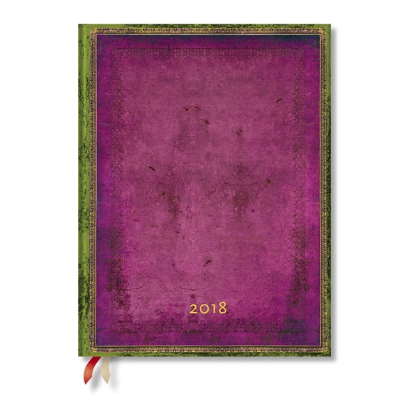 Kalendarz na rok 2018 z układem wertykalnym Paperblanks Byzantium Ultra