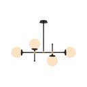 Czarna lampa wisząca Squid Lighting Kruva, wys. 57 cm