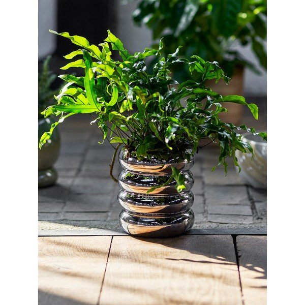 Kamionkowa osłonka na doniczkę ø 16 cm Shine – Bloomingville-image-1