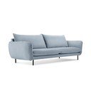 Jasnoniebieska aksamitna sofa 230 cm Vienna – Cosmopolitan Design