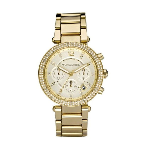 Zegarek damski w kolorze złota z kamyczkami Michael Kors Parker