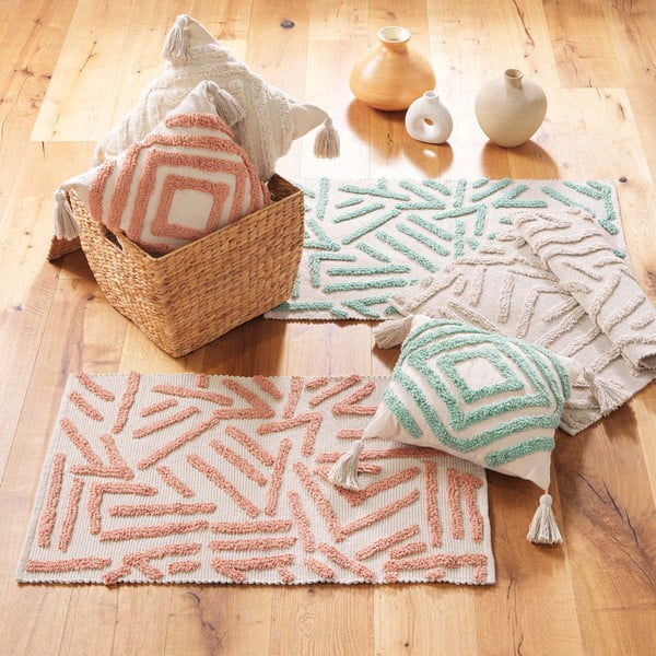 Miętowo-kremowy dywan odpowiedni do prania 60x90 cm Athena – douceur d'intérieur-image-2