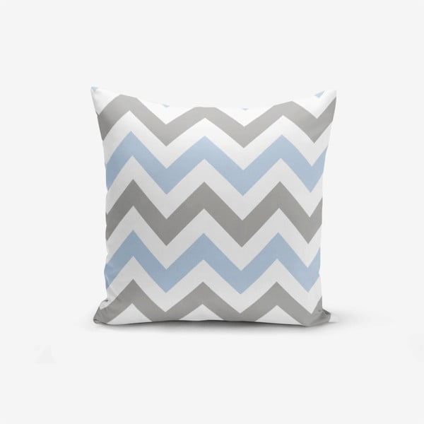 Poszewka na poduszkę Minimalist Cushion Covers Zigzag Modern Blue, 45x45 cm