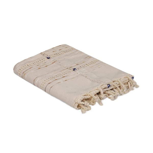 Kremowy obrus bawełniany Nergiz, 150x150 cm