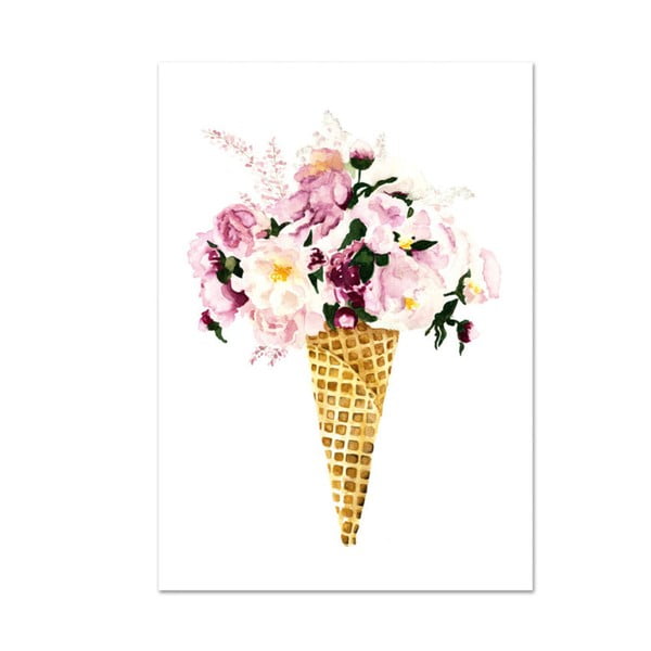 Plakat Leo La Douce Flower Cone, 21x29,7 cm