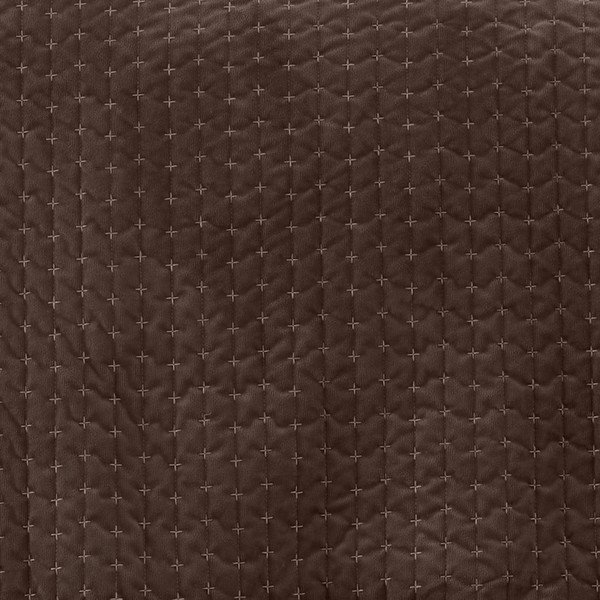 Ciemnobrązowa aksamitna narzuta pikowana 240x260 cm Attica Velvet – Bianca-image-2