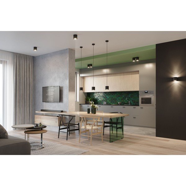 Czarna lampa wisząca Sollux Roda-image-1