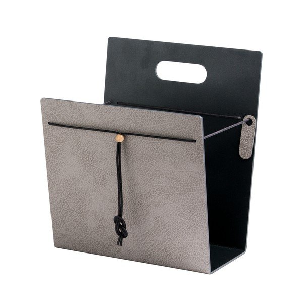 Gazetnik metalowy/ze skóry ekologicznej Hippo M – LIND DNA