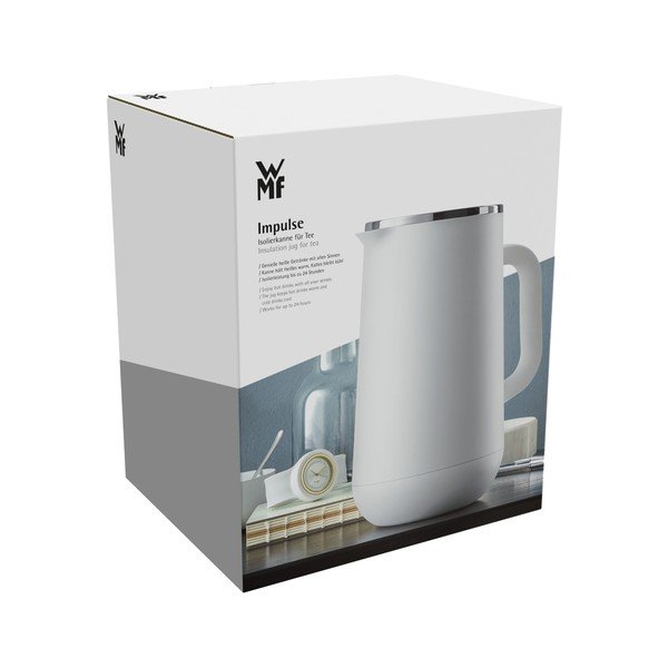 Nierdzewny termos w białym kolorze WMF Cromargan® Impulse, 1 l-image-1