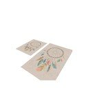 Beżowe dywaniki łazienkowe zestaw 2 szt. 60x100 cm – Mila Home