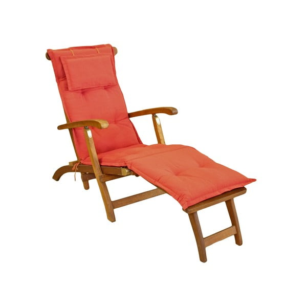 Ceglasta ogrodowa poduszka do siedzenia na leżak 48x175 cm Bristol – Sun Garden