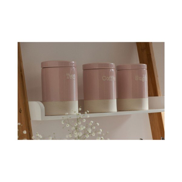 Różowy pojemnik kamionkowy na kawę Premier Housewares, 616 ml-image-2