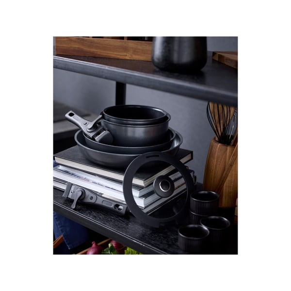 Aluminiowy zestaw patelni z odpinaną rączką z powłoką nieprzywierającą 2 szt. ø 28 cm – Holm-image-3