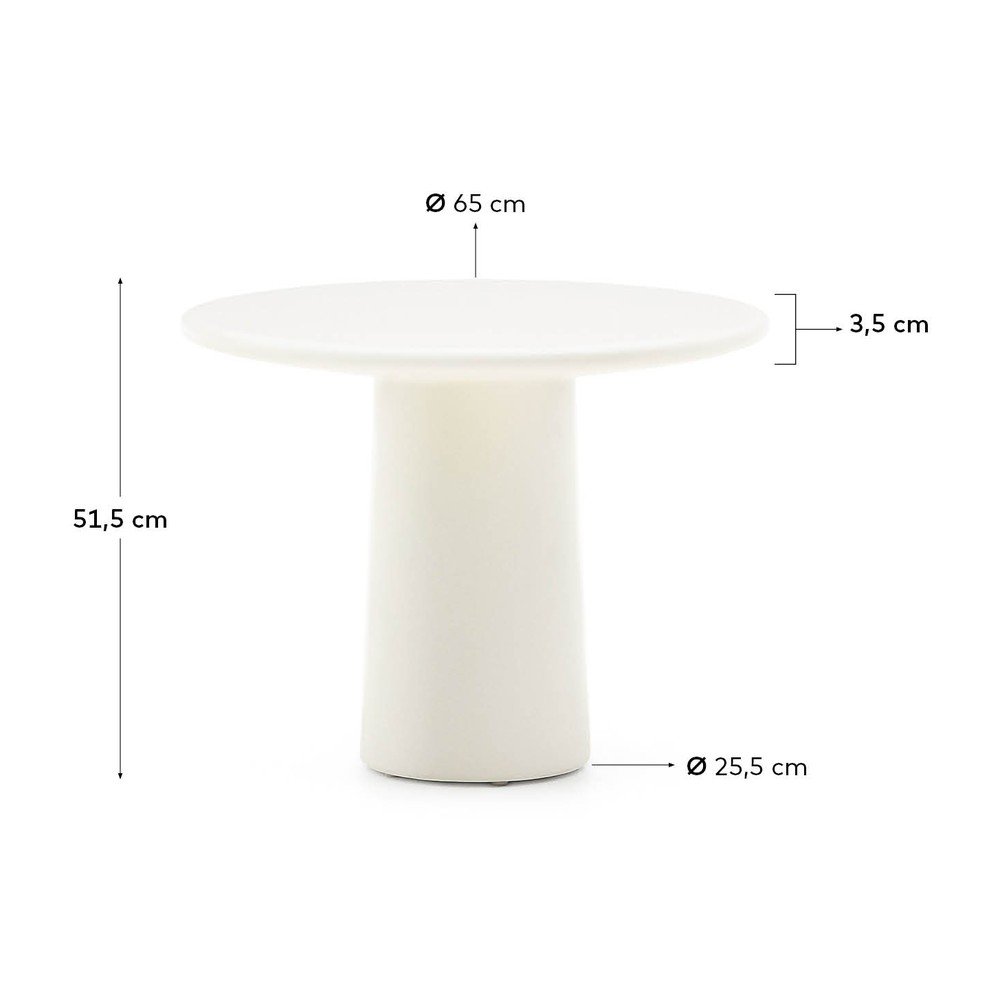Okrągły stolik ogrodowy betonowy ø 65 cm Albanella – Kave Home (zdjęcie 8)