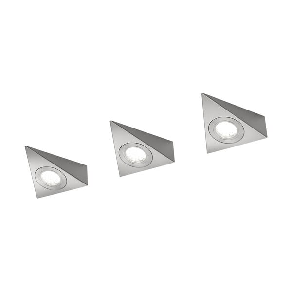 Metalowy kinkiet LED w kolorze srebra (dł. 11 cm) Ecco – Trio