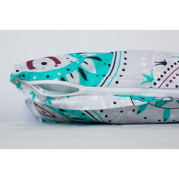 Bawełniana pościel z turkusowymi elementami Cotton House Mandala, 140x200 cm-image-2