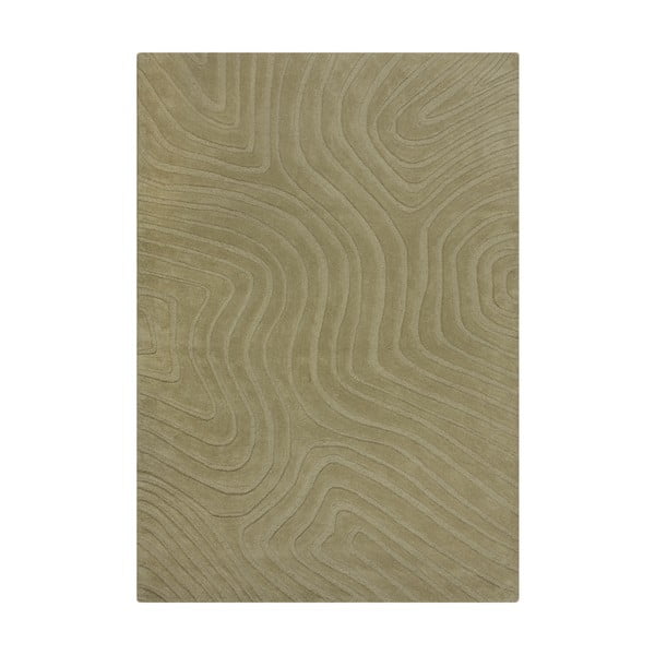 Wełniany dywan tkany ręcznie w kolorze khaki 200x290 cm Mesmerise Sage – Flair Rugs