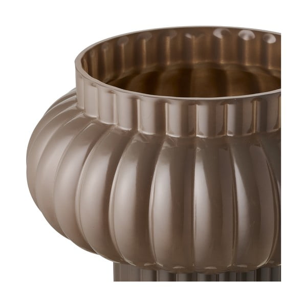 Brązowy szklany wazon (wysokość 27 cm) Celia – House Nordic-image-3