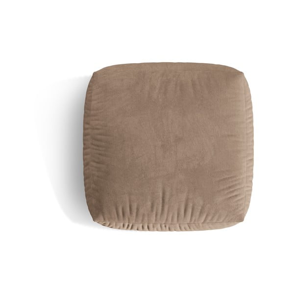 Jasnobrązowy aksamitny podnóżek modułowy Martina – Micadoni -image-2