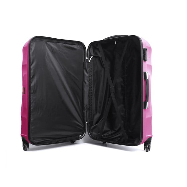 Różowa walizka na kółkach Hero Moscou-e, 31 l-image-1