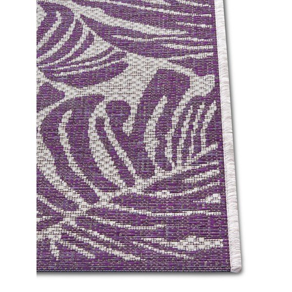Fioletowo-beżowy dywan zewnętrzny NORTHRUGS Monstera, 160x230 cm-image-2