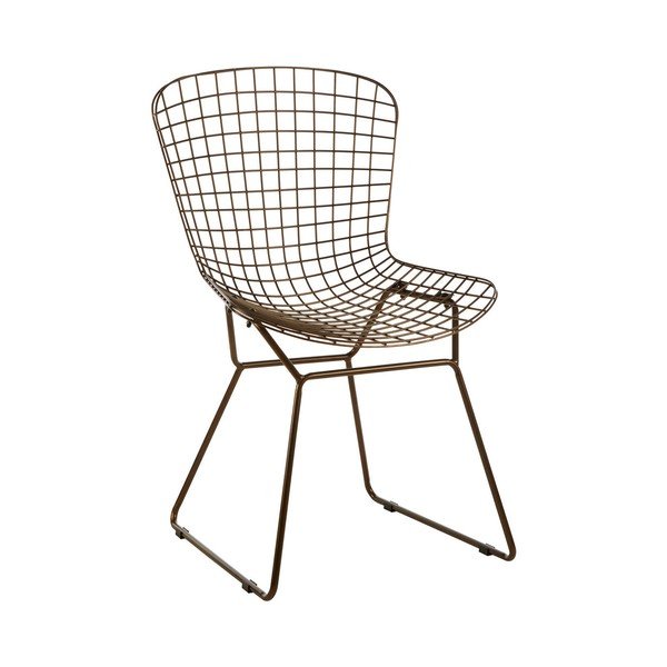 Metalowe krzesło w kolorze brązu District – Premier Housewares
