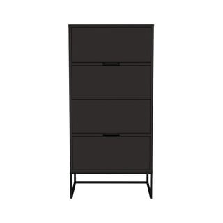 Czarna komoda Tenzo Lipp, 60 x 127 cm