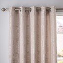 Beżowe adamaszkowe zasłony zestaw 2 szt. 229x229 cm Damask Jacquard – Catherine Lansfield