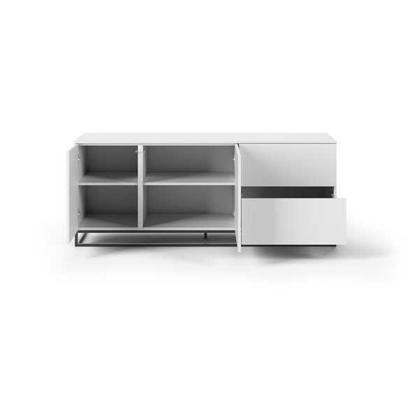 Biała komoda z czarnymi metalowymi nóżkami TemaHome Join-image-4