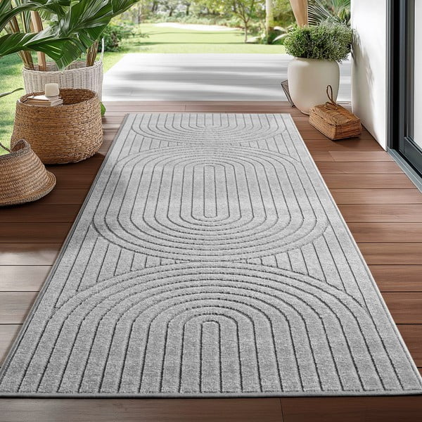 Szary chodnik odpowiedni na zewnątrz 80x250 cm Nova 1201 – Ayyildiz Carpets-image-1