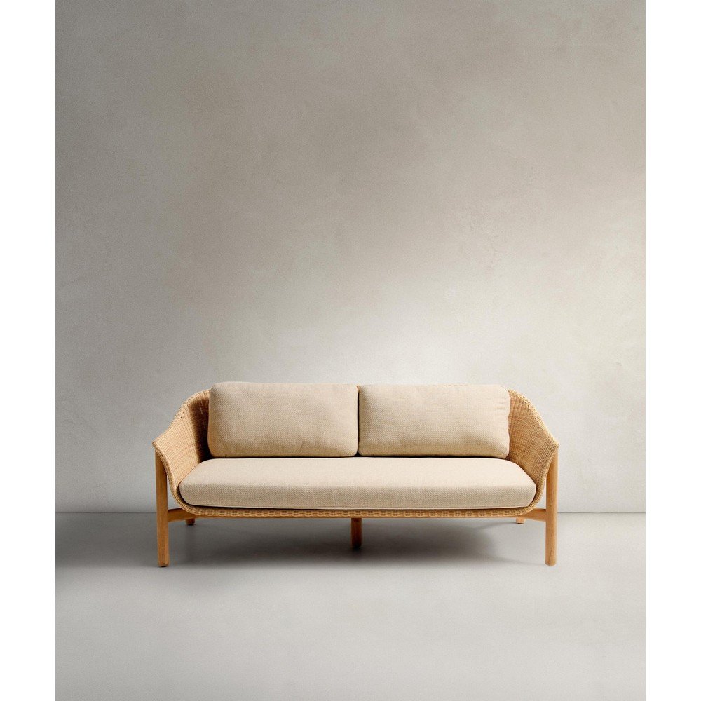 Beżowa/w naturalnym kolorze tapicerowana sofa ogrodowa Galea – Kave Home (zdjęcie 10)