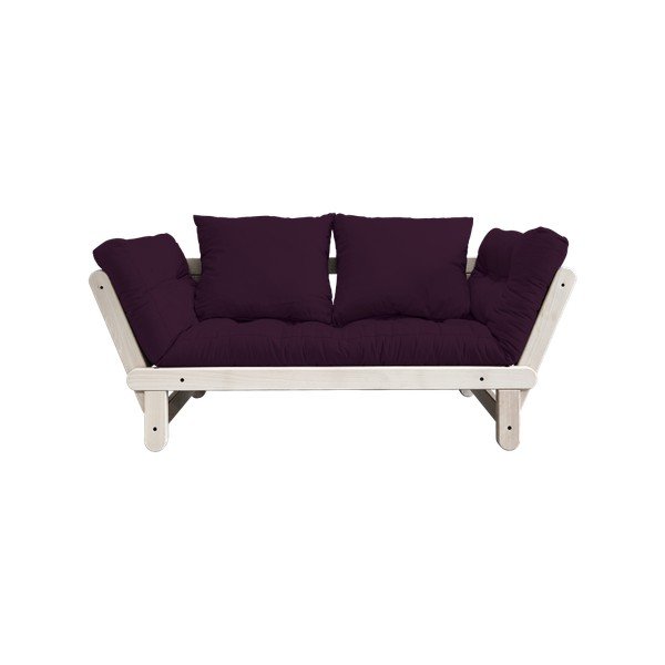Sofa rozkładana Karup Beat Beech/Purple Plum-image-2