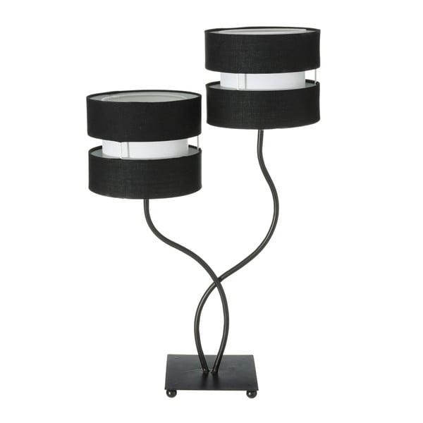 Czarna lampa stołowa Ixia Modern