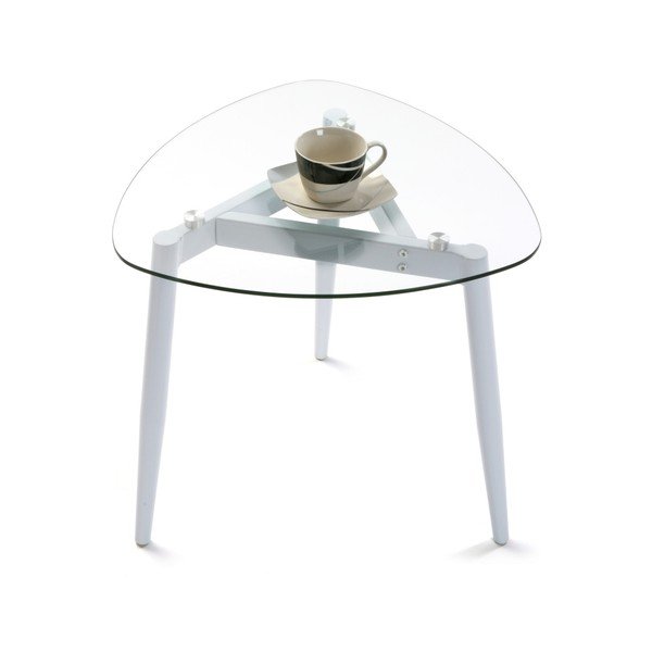 Biały stołek Versa White Table-image-1