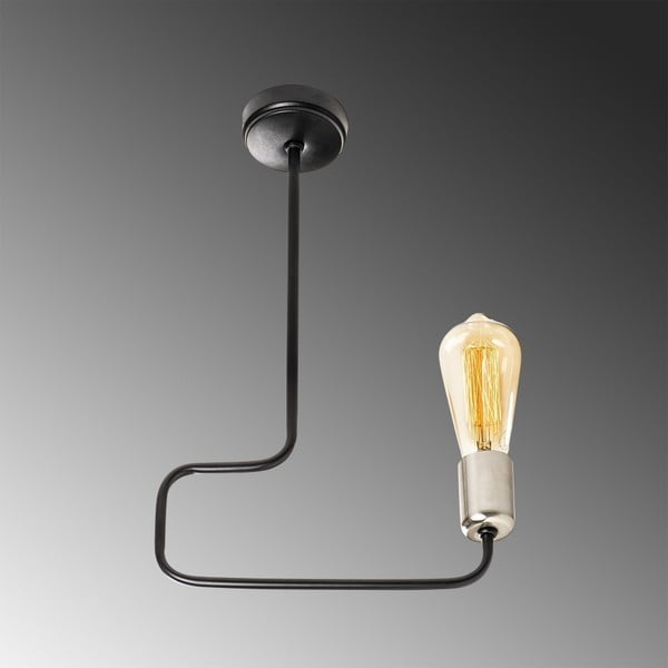 Czarna metalowa lampa wisząca Opviq lights Athina-image-1