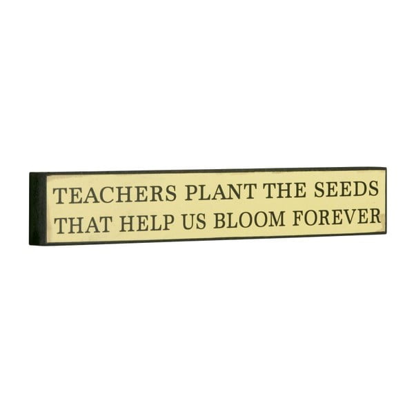 Tablica Teachers plant the seeds, 5x30 cm