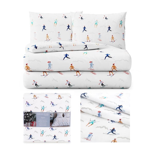 Flanelowa pościel dwuosobowa AmeliaHome Snuggy Aspen, 200x200 cm-image-2