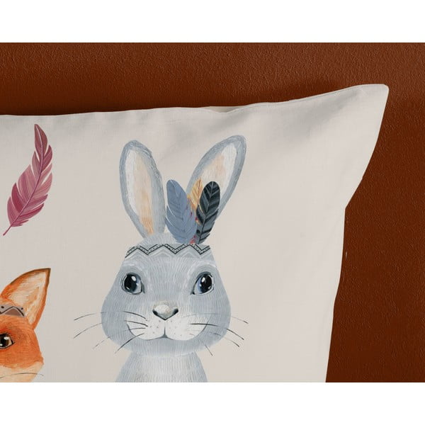 Brązowo-beżowa bawełniana pościel dziecięca jednoosobowa 140x200 cm Rave – Good Morning-image-3