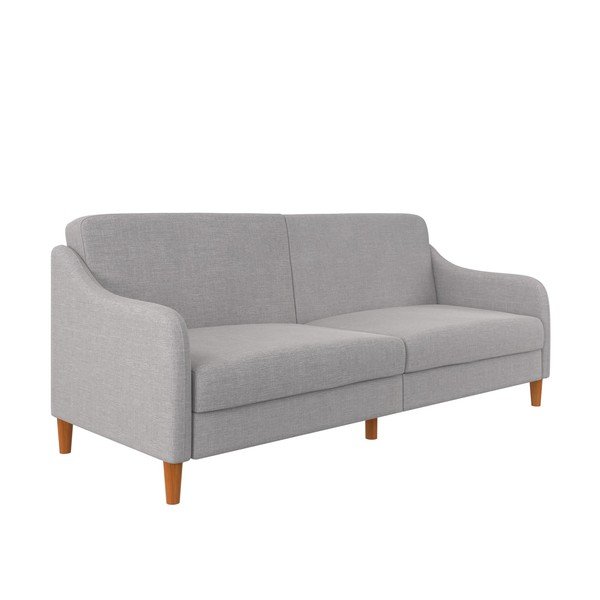 Jasnoszara sofa rozkładana 196 cm Jasper – Støraa-image-2