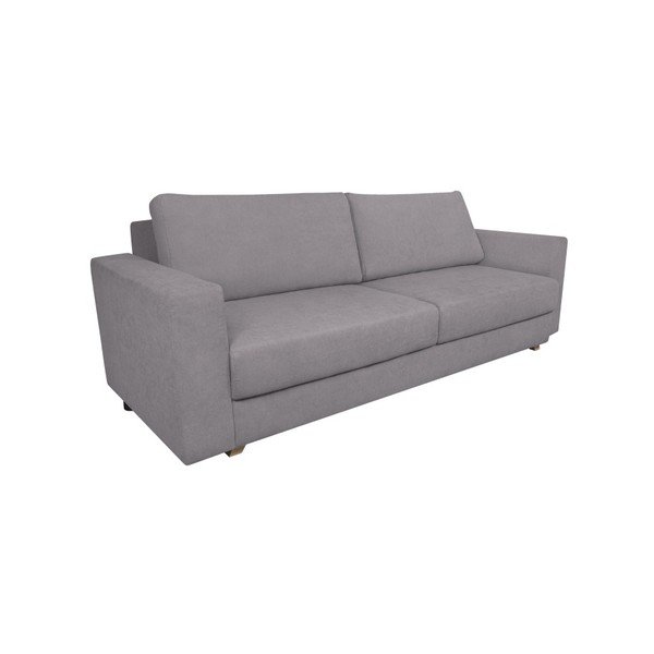 Jasnoszara rozkładana sofa 3-osobowa Kooko Home Soul-image-1
