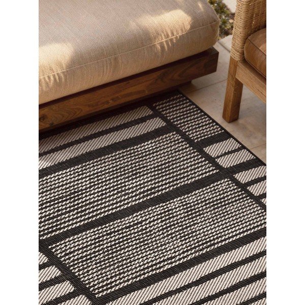 Czarny/kremowy dywan odpowiedni na zewnątrz 160x230 cm Haringey Allington – Ted Baker-image-3