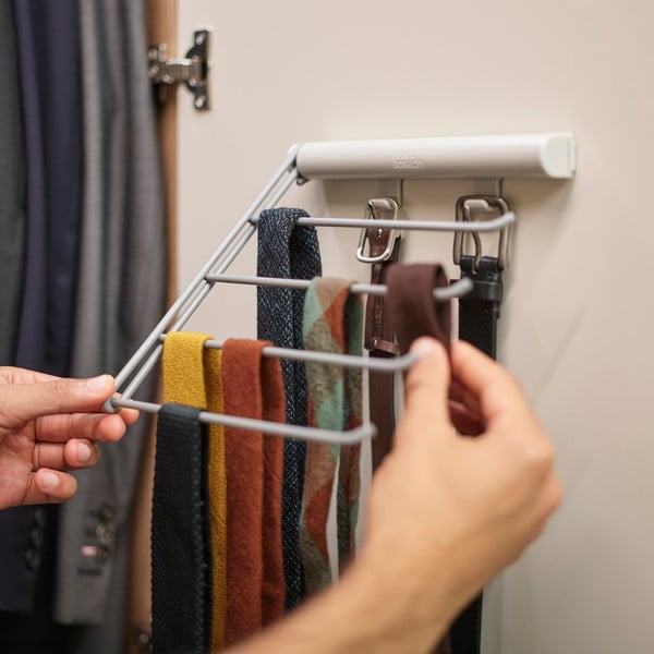 Metalowy wieszak na paski i krawaty Orderly – Joseph Joseph-image-1