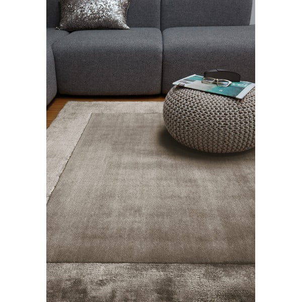 Brązowy dywan z mieszanki wełny tkany ręcznie 160x230 cm Ascot – Asiatic Carpets-image-1