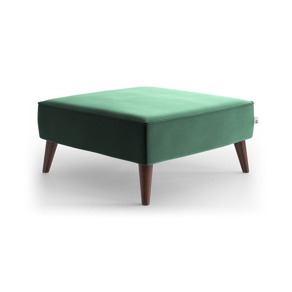Zielony aksamitny podnóżek My Pop Design Auteuil