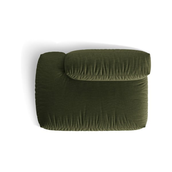 Zielony moduł sofy (lewostronny) Martina – Micadoni Home-image-3