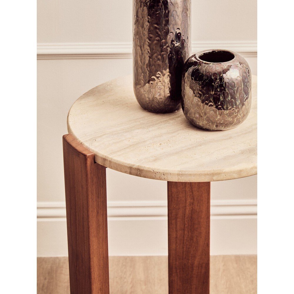Okrągły stolik z marmurowym blatem ø 46 cm Palermo – Premier Housewares (zdjęcie 10)