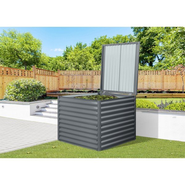 Ciemnoszary kompostownik 820 l Premium – Rojaplast-image-1