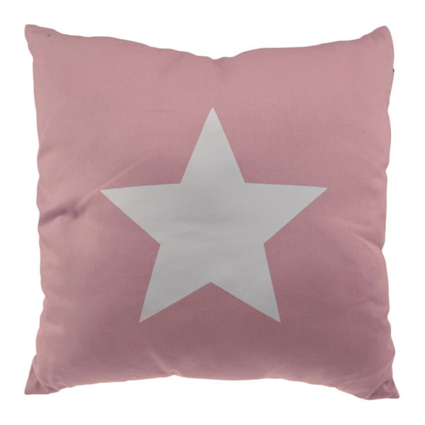 Różowa poduszka Incidence Star, 40x40 cm