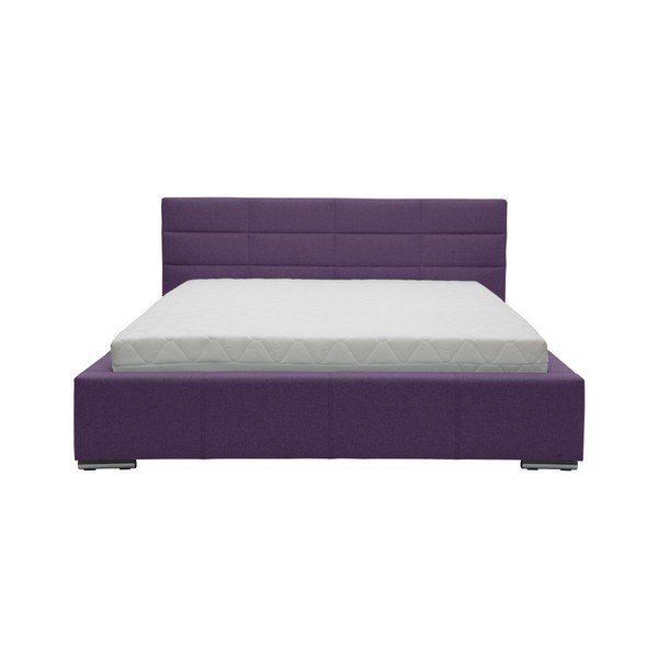 Fioletowe łóżko 2-osobowe Mazzini Beds Reve, 160x200 cm-image-1